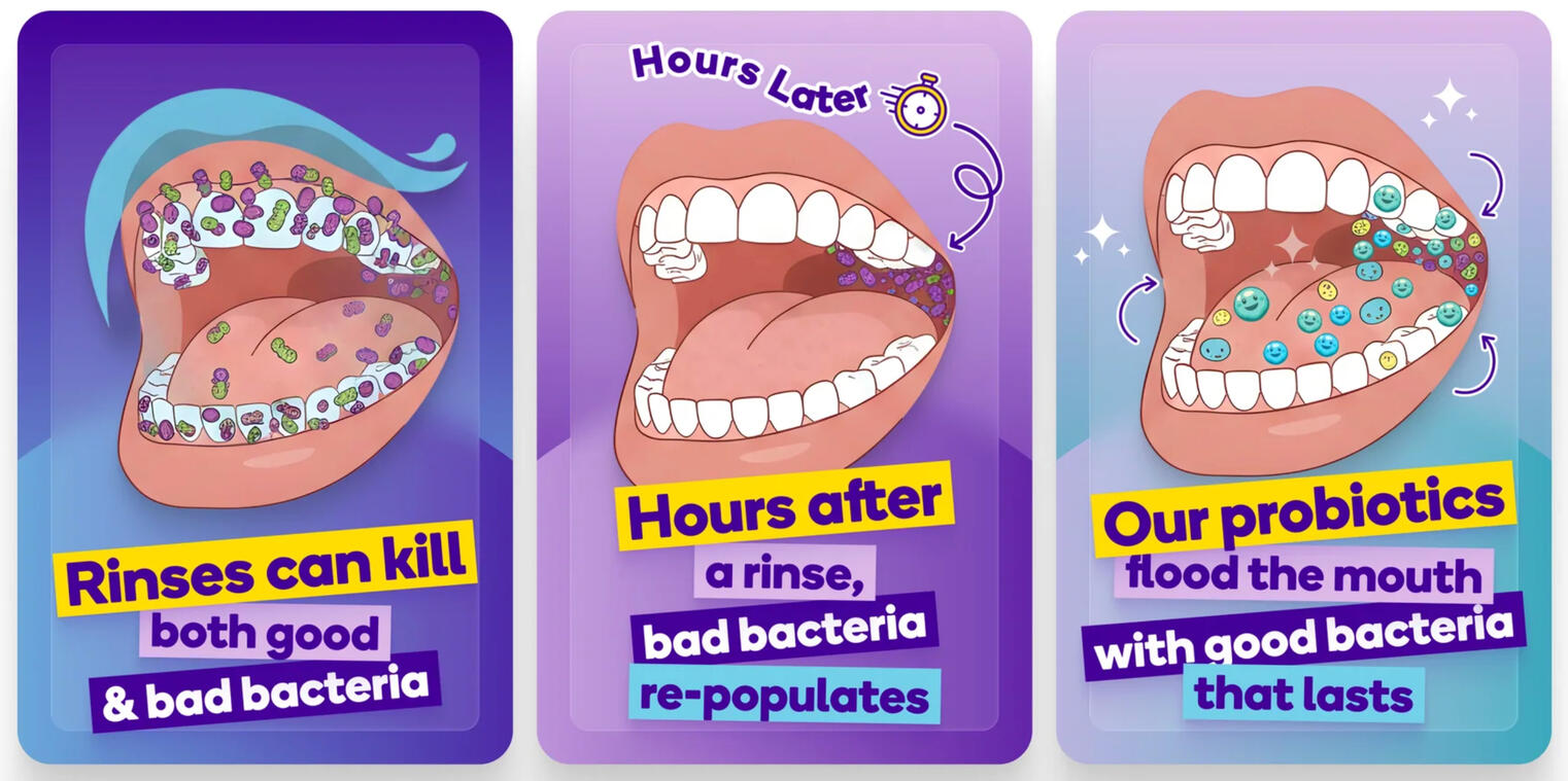 Burst Oral Probiotics Use code StinaRDH for discount!